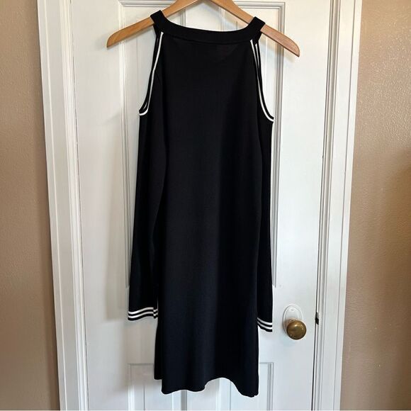 I-N-C Womens black cold shoulder Sweater Dress - Picture 4 of 8